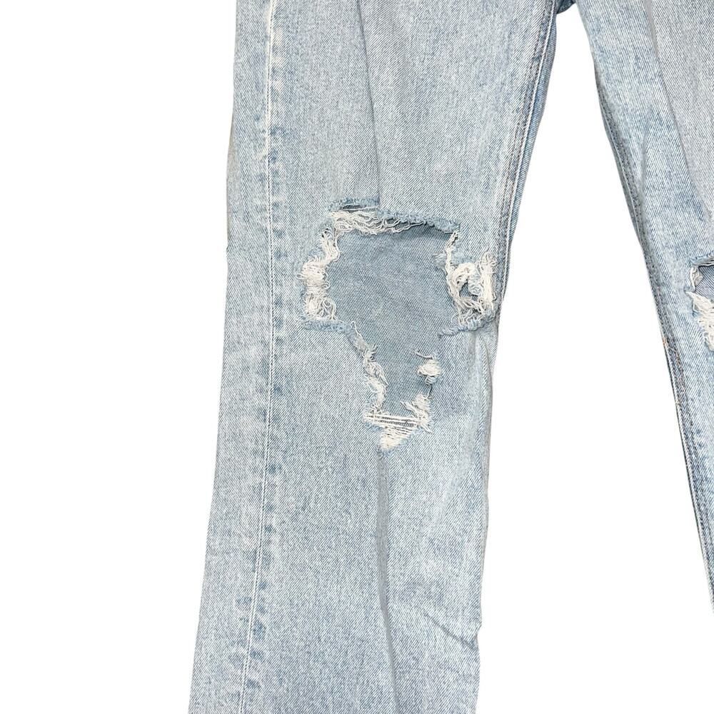 AMERICAN EAGLE Super High-Rise Ankle Straight Light Wash Jeans Size 4 - Picture 4 of 11